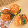 Dogs Chew Toy Pet Cats Squeak Toy Plush Toy Hamburger Boredom Dogs Chewing Toy