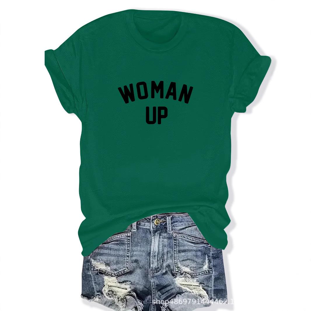 

Women s Cross-Border Fashion Round Neck T-Shirt Extra Large