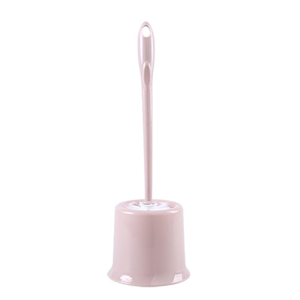 Plastic Handle Toilet Brush Set with Stand Corner Cleaning Brushes Detachable Round Nylon Head WC Bathroom Accessories Classical