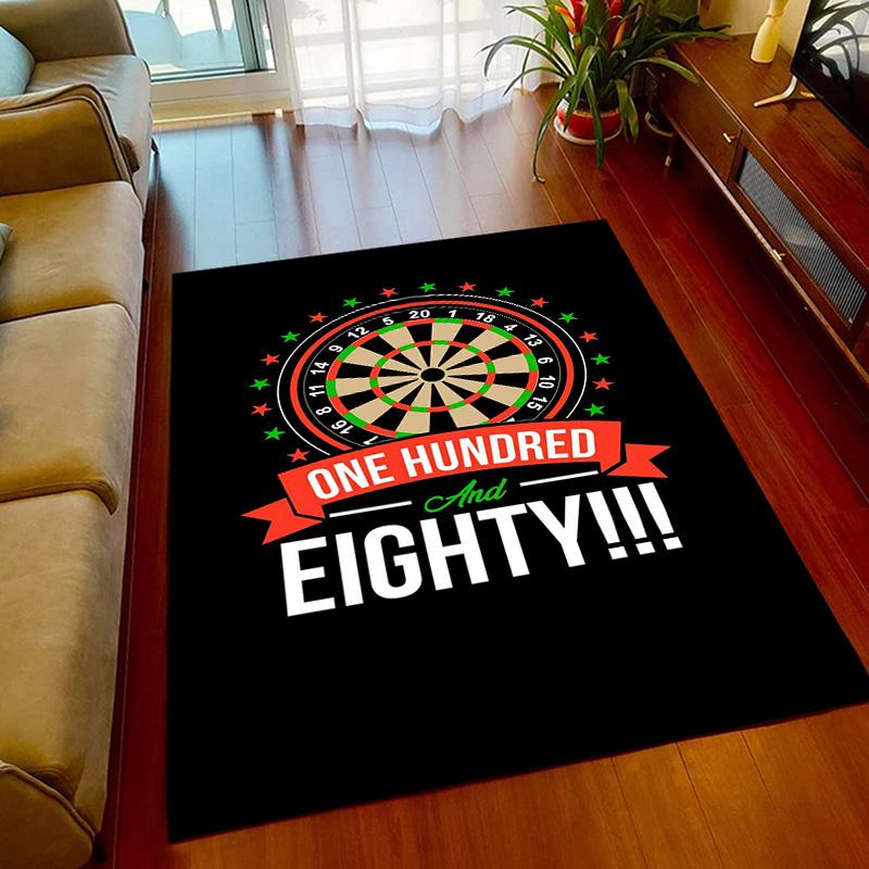 Sport Carpet Dart Target Printing Carpet Game Room Living Room Bedroom Area Non-slip Carpet Door Mat Birthday Rugs Gift  Home