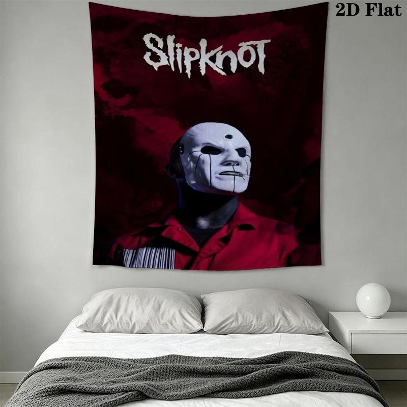 Slipknot Wall Tapestry Aesthetic Wall Hanging Printed Fabric Blanket Decorative Tapestries for Bedroom Living Room Home Decor