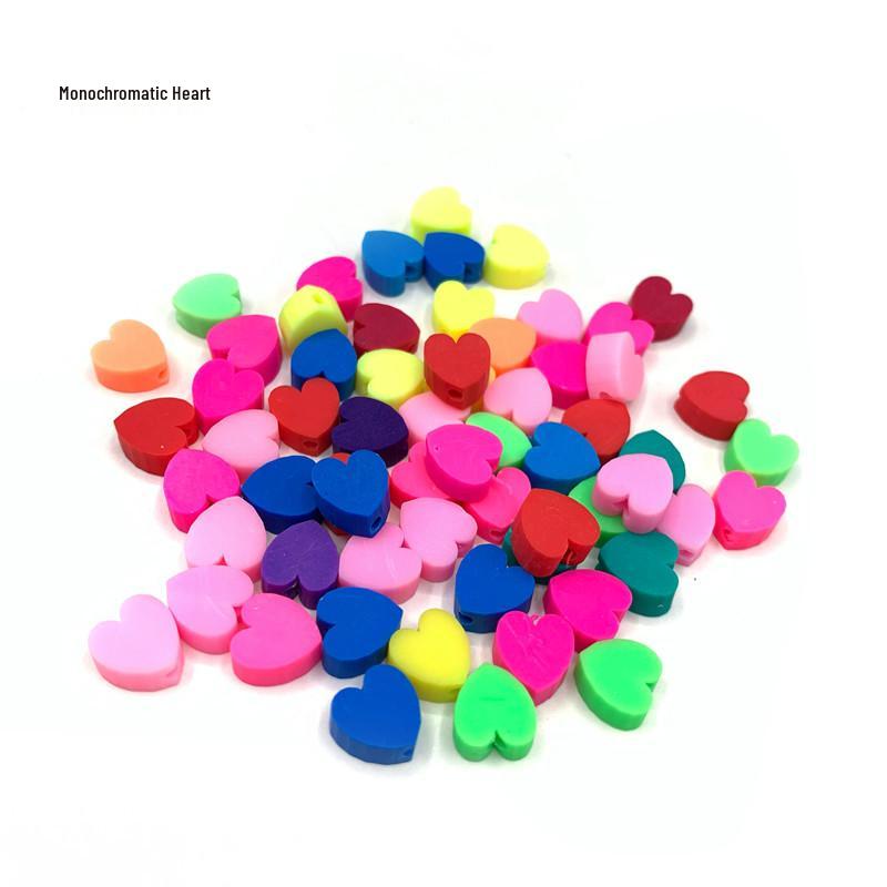 Colorful Fruit & Smiley Face Polymer Clay Beads Bracelet DIY Jewelry Accessories