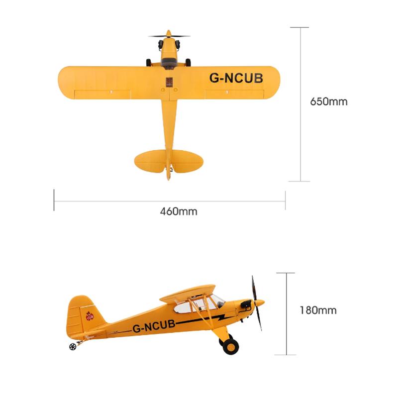 RC Plane RTF 2.4G Brushless Motor 3D/6G Remote Control Airplane Wltoys A160 Upgraded J3-CUB Ready To Fly