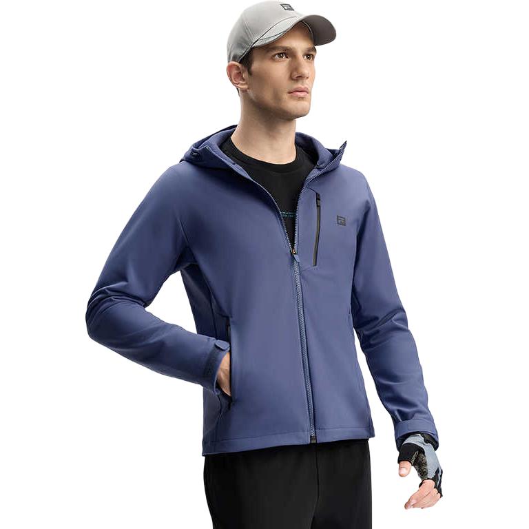 Fila Fitness Outdoor Series Casual Hooded Long Sleeve Jacket Men Jackets Light-Gray Blue A11M441706F-BU