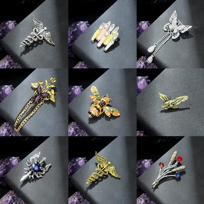 Retro drakono sagė, britiškas paprastumas, individualizuotas vyriškas kostiumas ir kostiumas Corsage aukščiausios klasės madingi aksesuarai