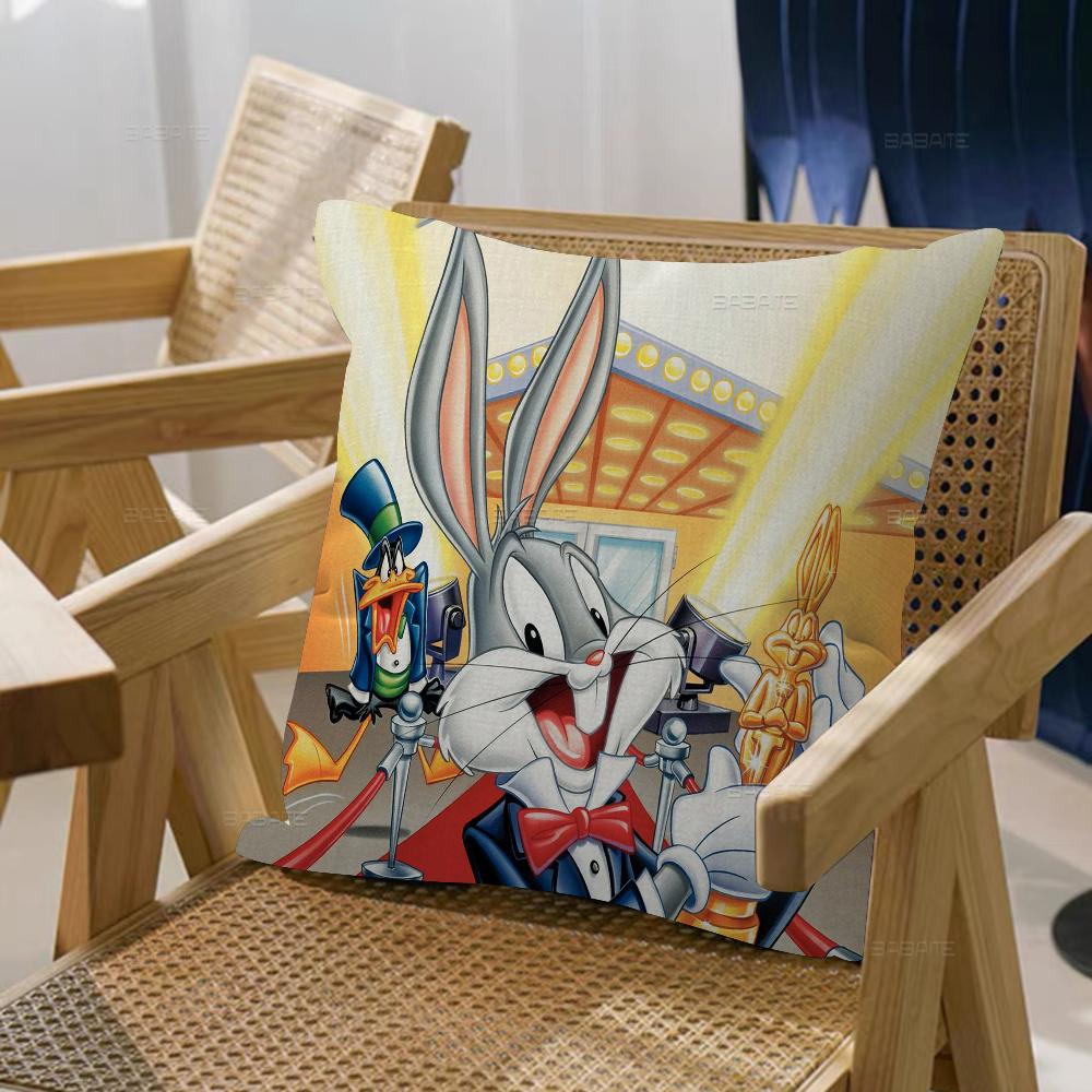 Bunny Funny Cute Rabbit Cartoon Pillowcase toon Gift Cushion Cover Bedroom Home Sofa Chair Seat Decor pillow case