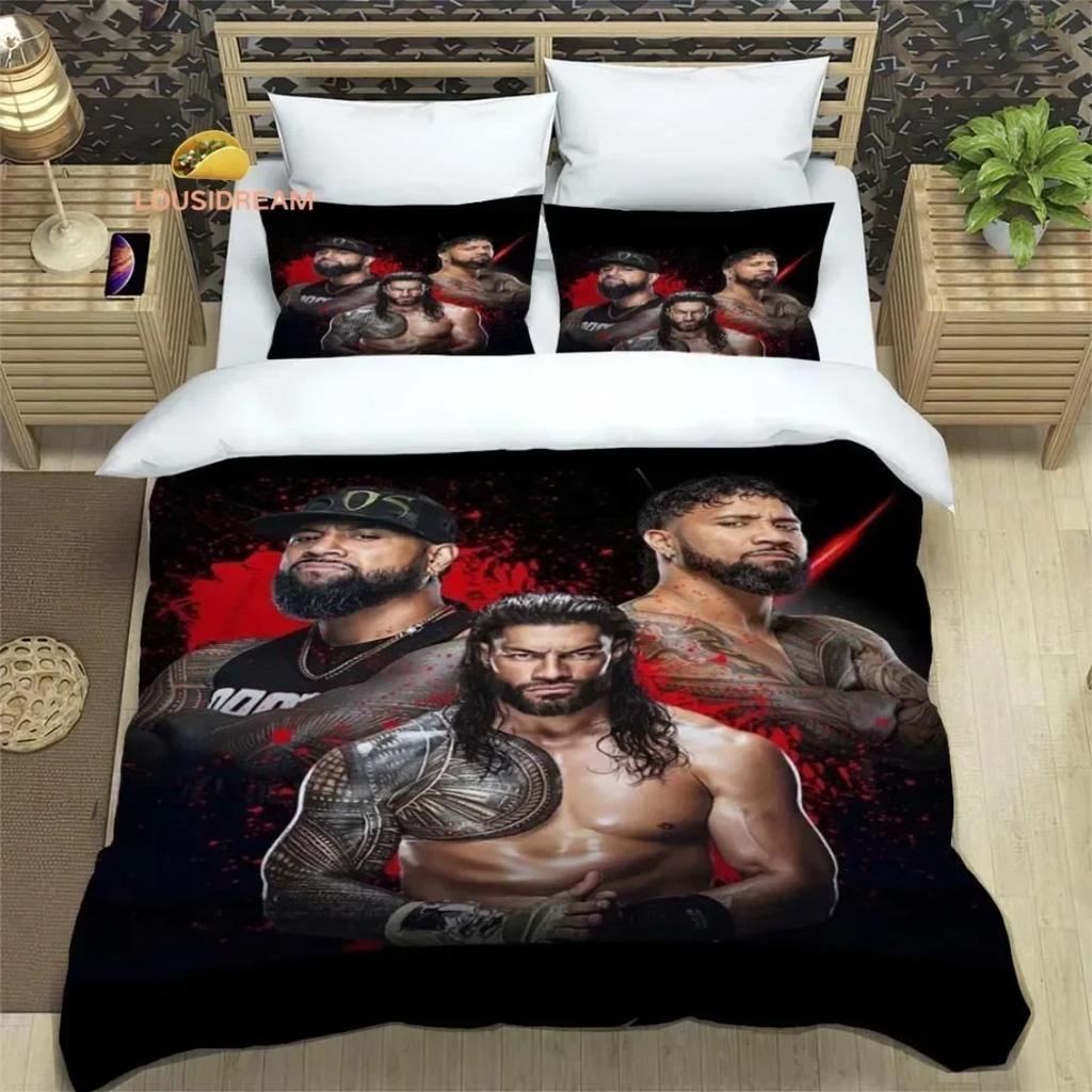Wrestling Game WWE EAW Bedding Set Fashion Wrestling Sport American Nightmare Cody Rhodes Duvet Cover Bed Comforter Set