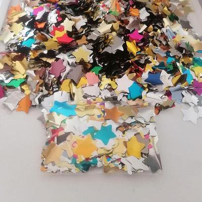 50g Transparenter Bobo Ball Füller: Bunte Mehrfarbige Aluminiumfolien-Pailletten für festliche Hochzeitsballons und Konfetti