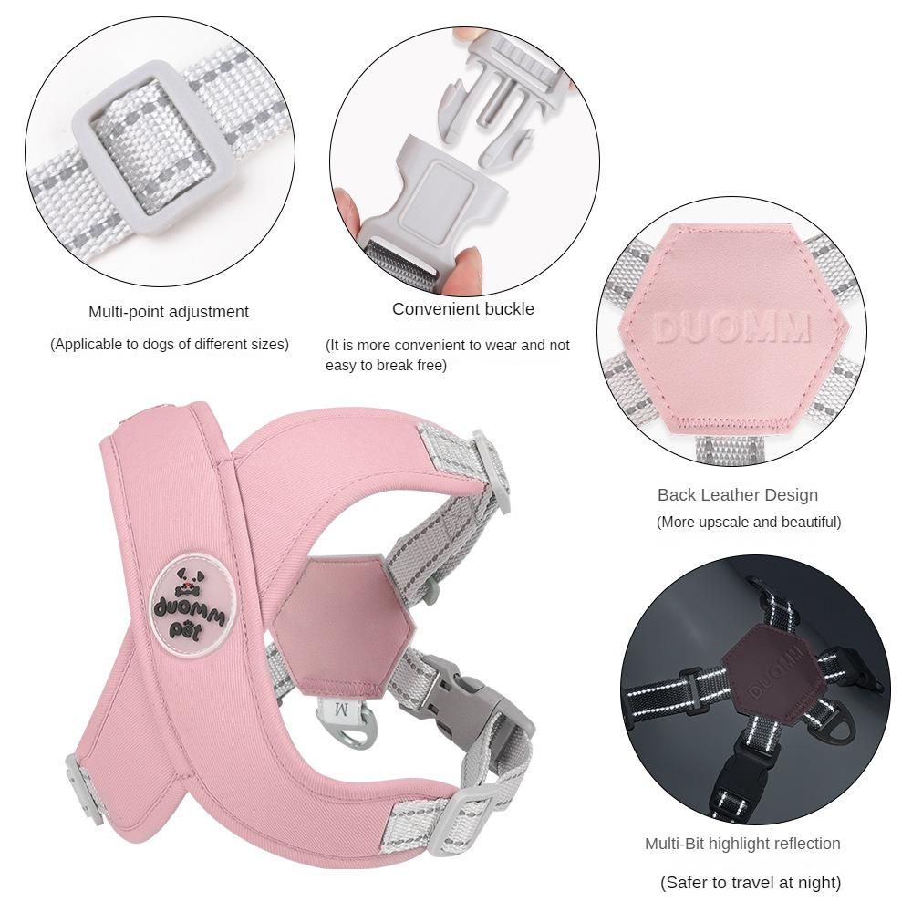 Dog Leash Puppy Undershirt Type Breathable Chest Strap Reflective Chest Back Dog Chain Dog Leash Pet Leash