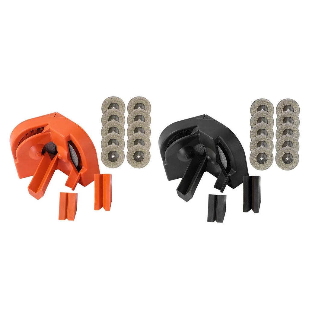 Set Ascuțitor Burghie Ascuțitor Burghie de Înaltă Precizie 10 Buc Discuri Abrazive Diamantate și 3 Auxiliare