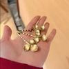5pcs Hairstyle Tools Golden Flower Hair Forks Elegant Wave Zinc Zinc Alloy Barrettes Pearl Side Clips  Wedding