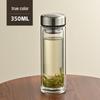 Double-Wall Borosilicate Glass Tea Bottle with Infuser