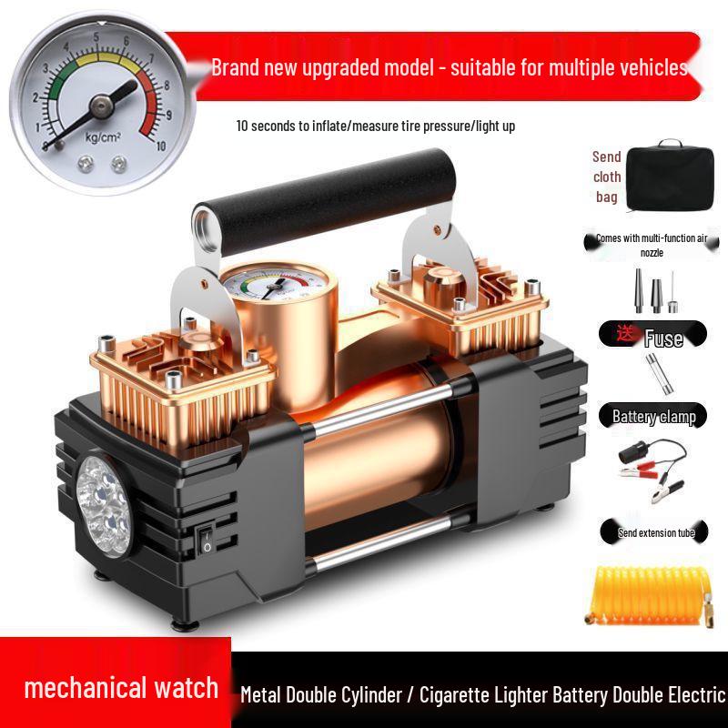 German Dual-Cylinder High-Power Electric Tire Pump