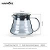 Caraffa Caffettiera a Goccia in Vetro Borosilicato Resistente al Calore Caraffa Condivisione Servitore per Caffè Pour Over Caffettiera a Goccia