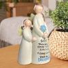 Żywiczna Figurka Anioła Matka Córka Statuetka Anioła Ozdoba na Stół Symbol Miłości Matki i Córki Prezent
