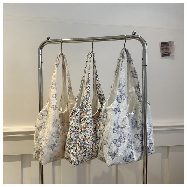 Summer 2024 Stylish Casual Vintage Lace Tote Bag Large Capacity For Commuting Daily Use