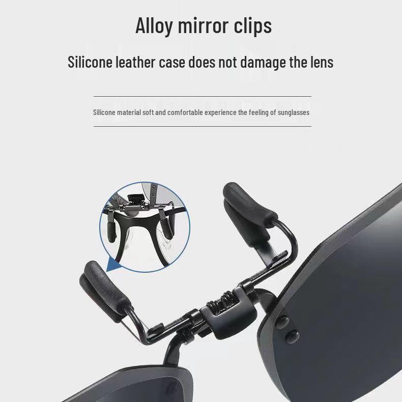 Fashionable Polarized Clip-On Sunglasses for Men and Women: Perfect for Fishing and Driving