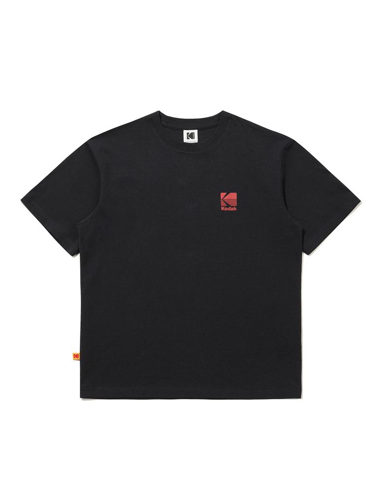 KODAK Big Logo Cotton Short Sleeve T-Shirt Black