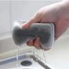 5/10Pcs Double-sided Kitchen Cleaning Sponge Pads Gray Dish Washing Scrubber
