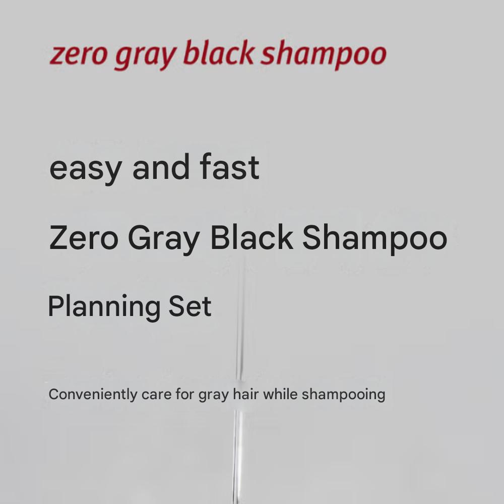 Modamoda Zero Gray Black Shampoo Gray Dye - 7 times/servings possible