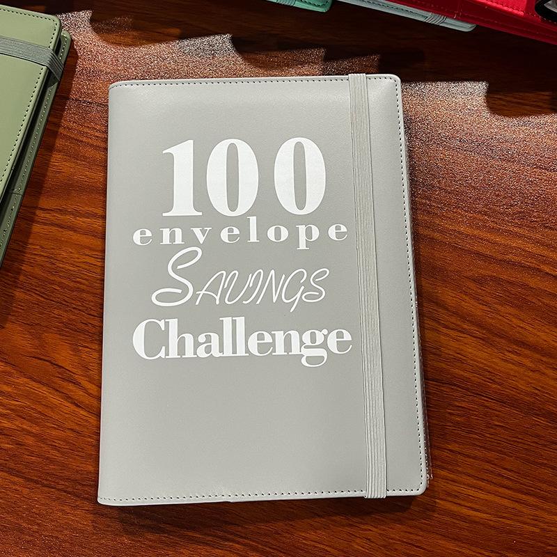 New binding 100 Envelope Challenge Binder for Couples 100 Day Challenge Handbook Savings Notebook Office stationery