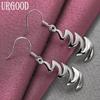 925 Sterling Silver Mode Geometriska Örhängen Bröllopssmycken
