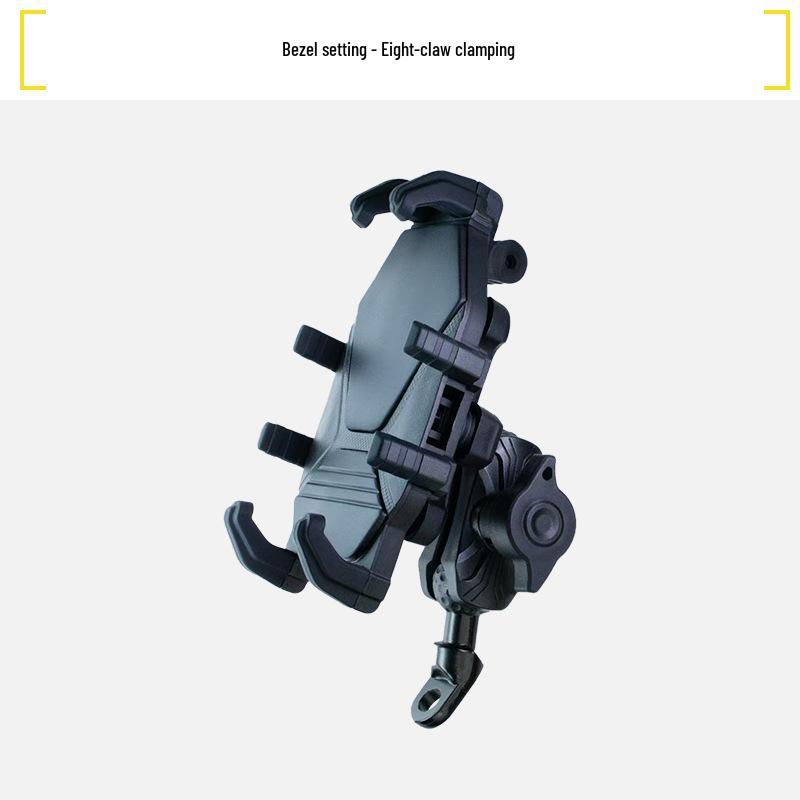 Shockproof Motorcycle Phone Holder with Anti-theft and Charging Features