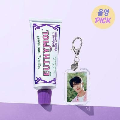 Yusi Mall Whitening Purple Corrector Toothpaste 106g (+Byun Woo-seok Photo Key Ring)