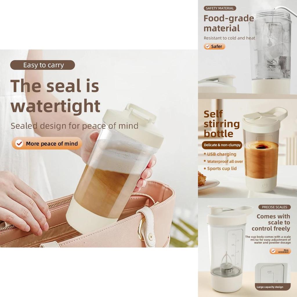 Electric Shaker Bottle With Stirring Function For Fitness Enthusiasts