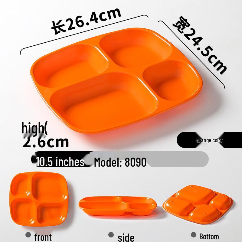 

Melamine Commercial Divided Meal Plate
