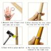 Yasumai Jewelers Rubber Hammer Mallet with Wood Ring Mandrel Sizer Sizing Adjuster Repair Tools Jewelry Making Kit