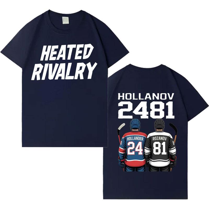 Harajuku Graphic Print Heated Rivalry Shane Hollander Ilya Rozanov Hollanov 2481 Fashion T Shirt Mens Women Casual Pop Top