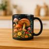 3D Mushroom Ceramic Mug 12oz – Fantasy Forest Coffee Cup for Tea, Gifts, and Home Decor