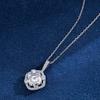 Women Wedding Jewellery Designs Sterling Silver S925 Square Main Diamond Zircon Earring Necklace Dubai Jewelry Sets