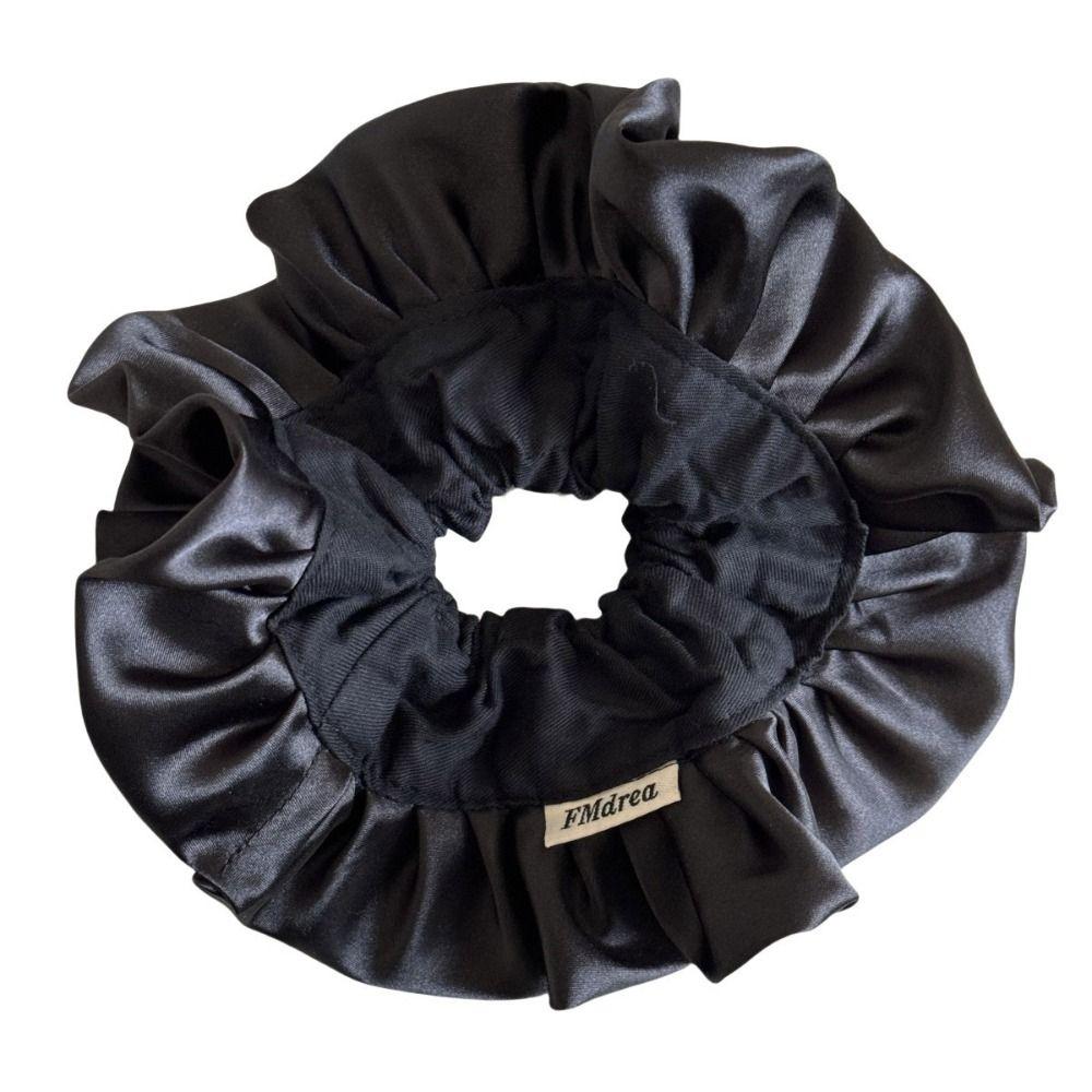 Retro Elegant Hair Band Satin Rubber Band Trendy Hair Rope Headwear  Party Headdress