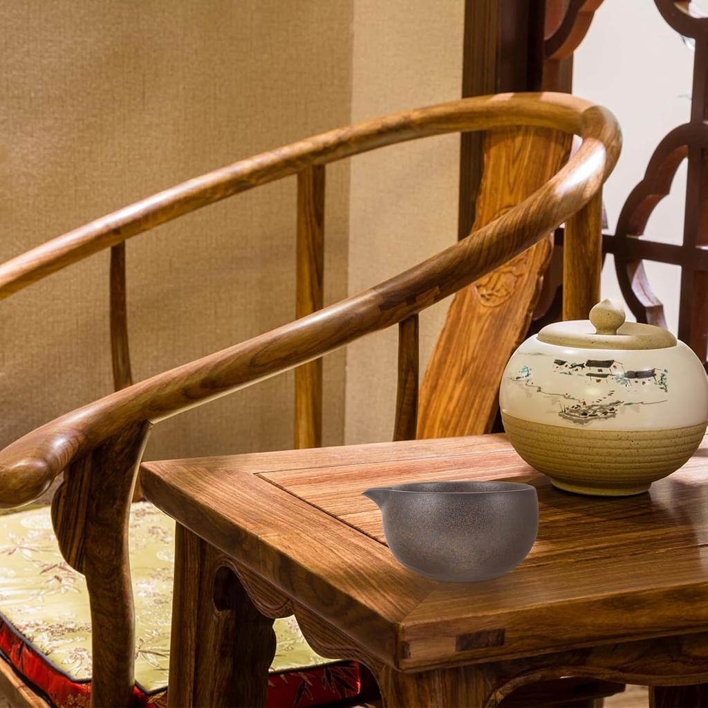 Ceramic Matcha Bowl with Spout Traditional Japanese Tea Ceremony Cup Unique Artistic Design for Easy Pouring for Matcha and Other Teas