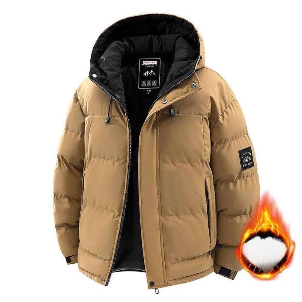 Casual Quilted Winter Jacket with Hood and Thermal Padding