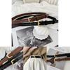 Stylish Genuine Leather Women's Belt For Versatile Outfits In Brown And Black Colors
