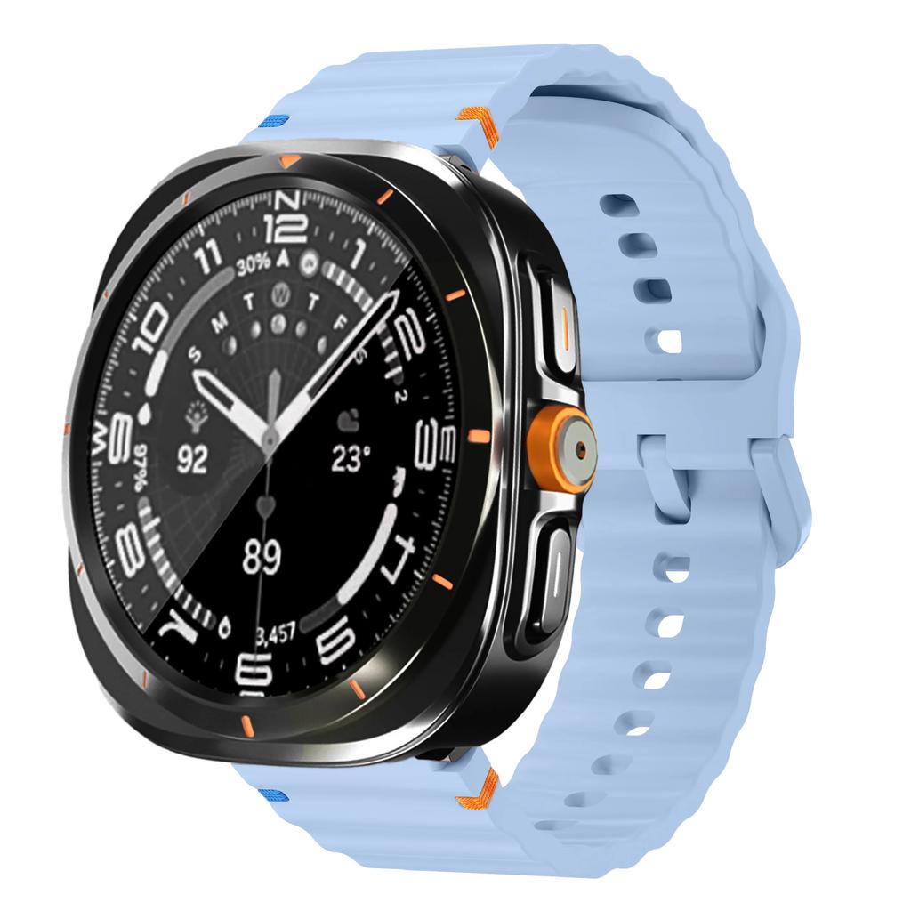 Bracelet+Changer en Boîtier Ultra pour Samsung Galaxy Watch 7 6 40 44mm Mettre à niveau vers Galaxy Watch Ultra 47 Protecteur d'Écran en Verre Trempé