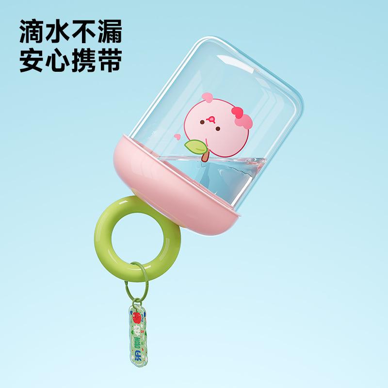 Fruit Cup Outdoor Portable Sealed Leak-proof Yogurt Salad Cup Food Grade Double Drain Cup with Fork