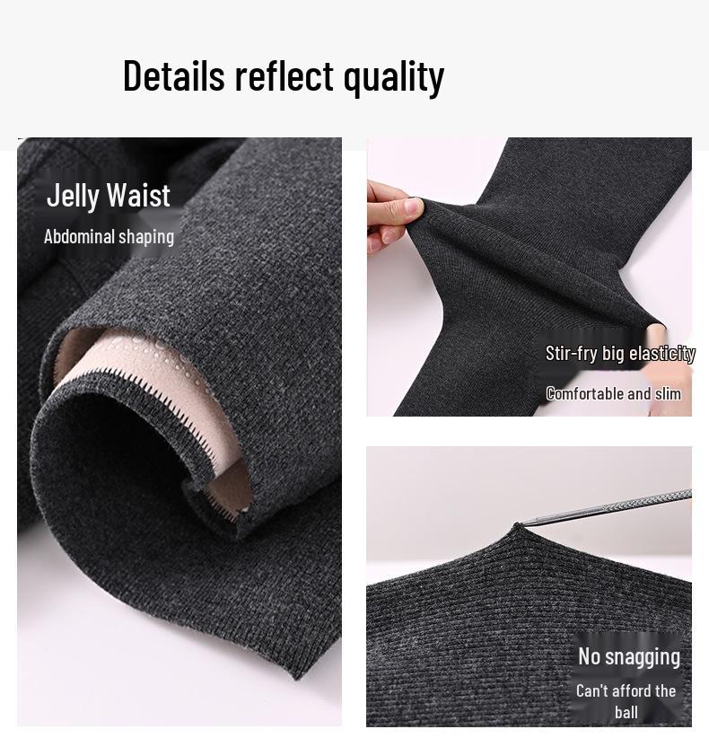 Extra Thick Wool Cotton Women's Base Layer Pants with Fleece-Lining - Slimming, No-Sag, Small Leg Design - Bestseller 2025 Arrival