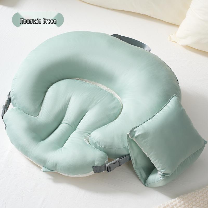Cuscino per Allattamento e Gravidanza: Supporto Lombare Post-Parto, Cuscino Inclinato Anti-Rigurgito a Mani Libere