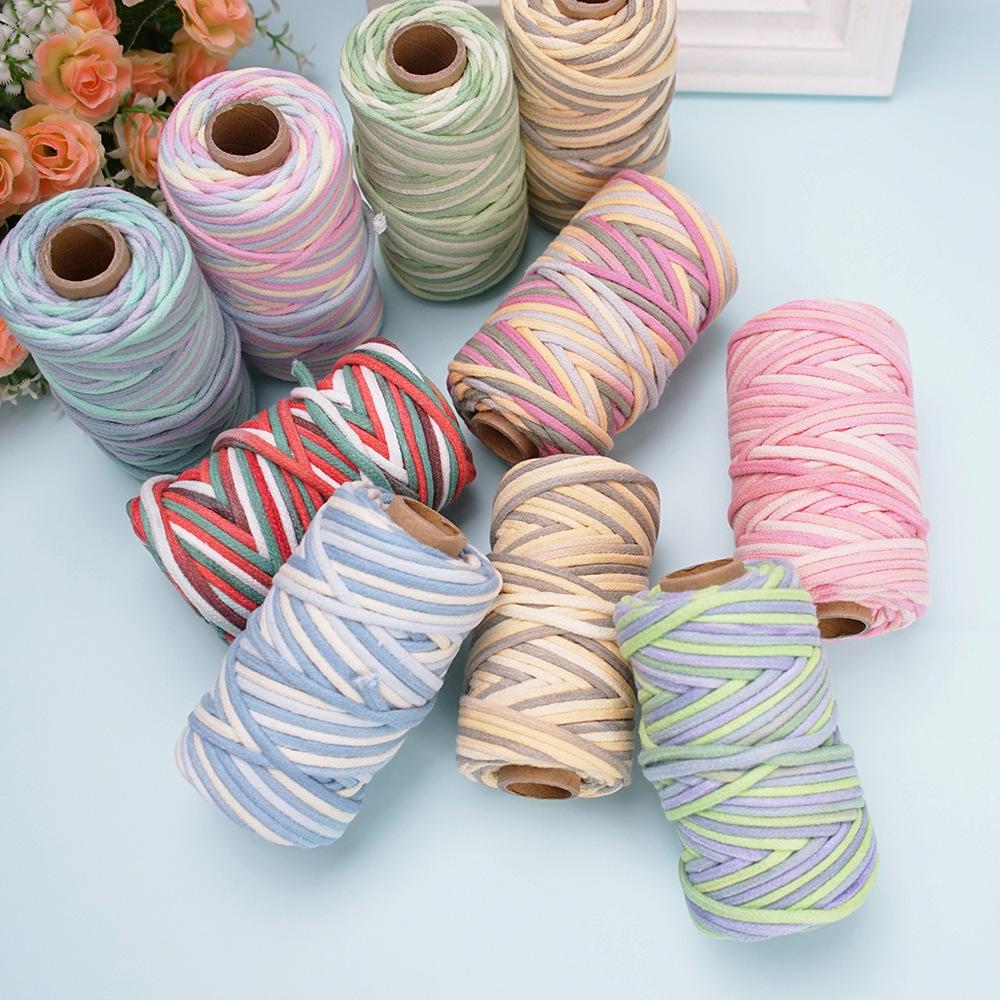 Gradient 3mm Cotton Cord for DIY, Braided Bags, Phone Lanyards & Macrame (30m)