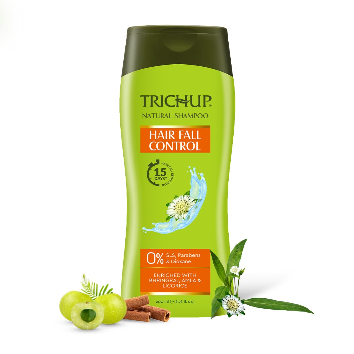 

Trichup Hair Fall Control Herbal Shampoo 200ml Pack of 1 for Strengthening and Nourishing Hair