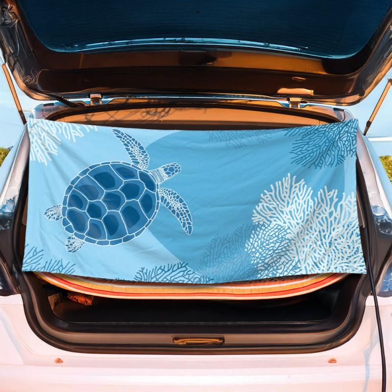 Magnetic Corner Beach Towel Ultrafine Fiber Quick Dry Sandproof Wind Resistant Travel Camping Pool Gym Surfing Outdoor Changing