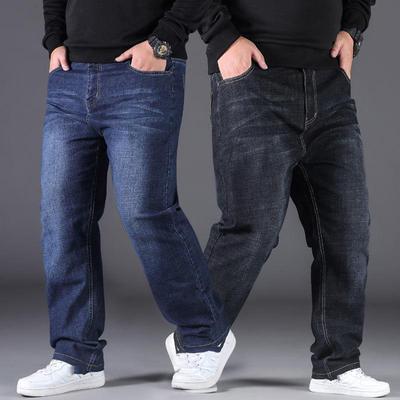 10XL Oversize Jeans Man Fashion Men Jeans Wide Leg Denim Pants Trousers For Men Working Hiking Daily Wear Loose Big Size Jeans