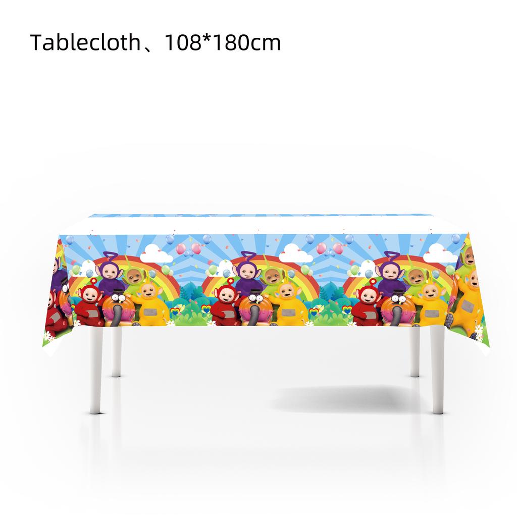 Tinky Winky Geburtstagsparty Dekoration Antennababy Einweggeschirr Tischdecke Teller Tasse Geschenktüte Kinder Mitgebsel Partyartikel