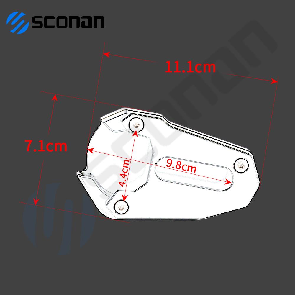 Motorcycle Side Stand Pad Plate Kickstand Enlarger Support Extension Pad For SUZUKI Gladius SFV 650 SFV650 2009 - 2016 2017