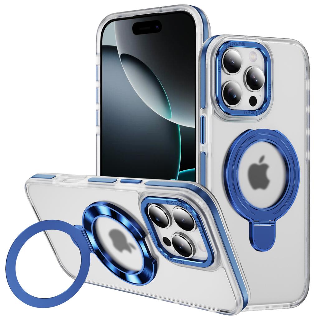 For Apple, for IPhone 16 ProMax Phone Case, Hardware Lens Frame, Skin Protection Cover, Magnetic Suction Pivot Case