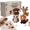 DIY 3D Tiere Perlenstickerei Set Tier Bastelset Süßer Vogel & Tier Perlen Bastelset für Handstickerei Basteldekoration